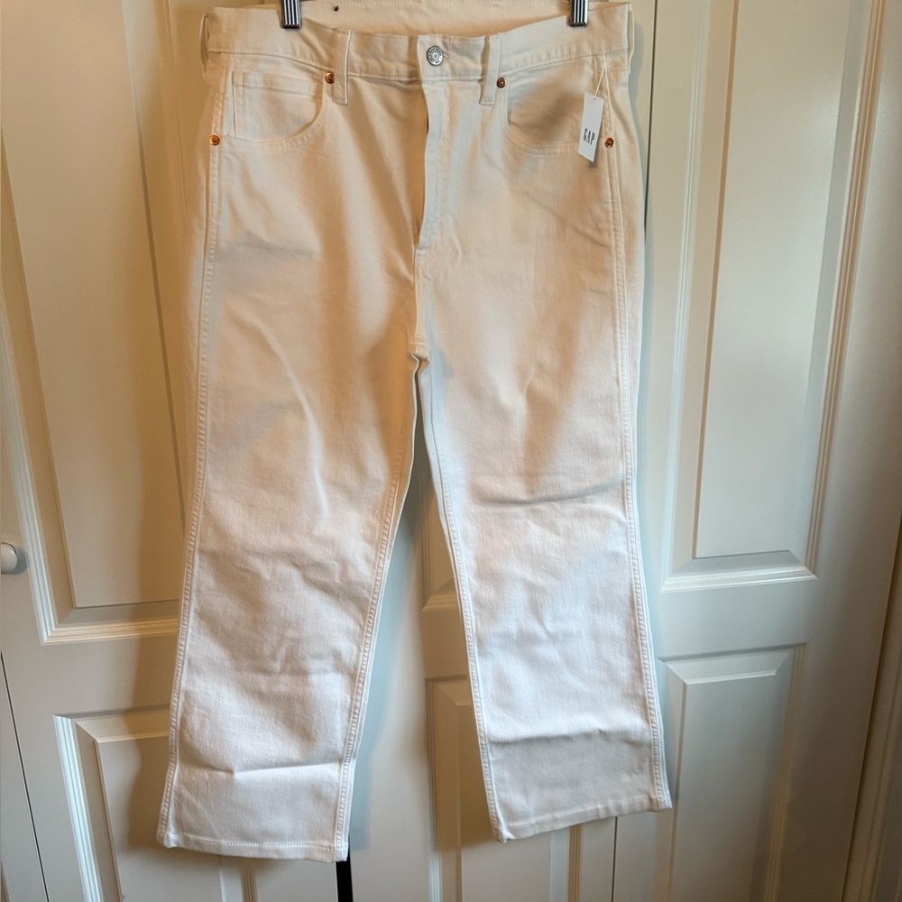 Gap Vintage Flare High Rise Jeans Women’s Size 12R (31) White Denim